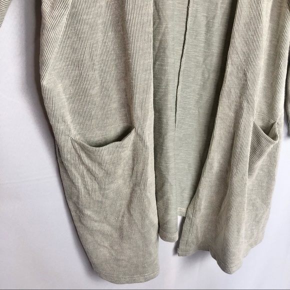 Anthropologie DONNI One Size Ribbed Cardigan Sweater Coat with Pockets OSFA - Picture 7 of 12
